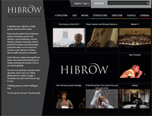 Tablet Screenshot of hibrow.tv